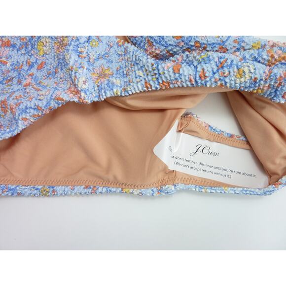 NWT J.Crew Swim Scrunchie Hipster Bikini Bottom Afternoon Foral Pint 3X - Picture 5 of 5